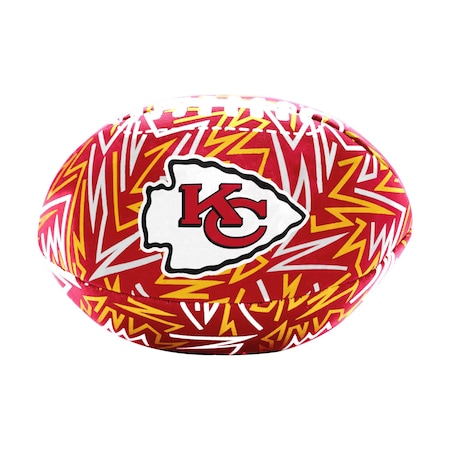 Logo Brands Kansas City Chiefs Graffiti Micro Soft Football 616-93MCS-R1
